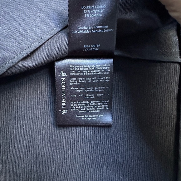 Mackage Hooded Coat with Leather Accent Sleeves - Picture 10 of 10